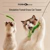 Foxtail Grass Cat Teaser Wand: Durable Long Rod Toy for Self-Play and Boredom Relief