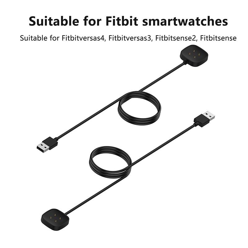 Ładowarka do smartwatcha dla Fitbit Sense 2 Watch Zamienny kabel do ładowania Adapter dla Fitbit Versa 3 4 USB Ładowarka do smartwatcha