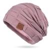 9875 Autumn/Winter Fleece-Lined Multi-Color Wool Knit Pullover Hat - Cozy Fashion for Women