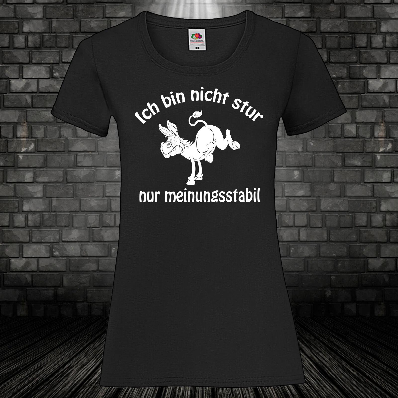 Opinion stable T-shirt stubborn shirt gift fun women fun saying donkey XS-5XL XXL