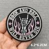 Music Optical Disc Embroidered Rock Patches On Clothes Headset Guitar Stripes Iron On Patches For Clothing Diy Appliques