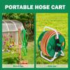 25M Garden Watering Hose Free Standing Winder Portable Hose Reel Cart Water Pipe Storage Rack Organizer Holder Gardening Tools