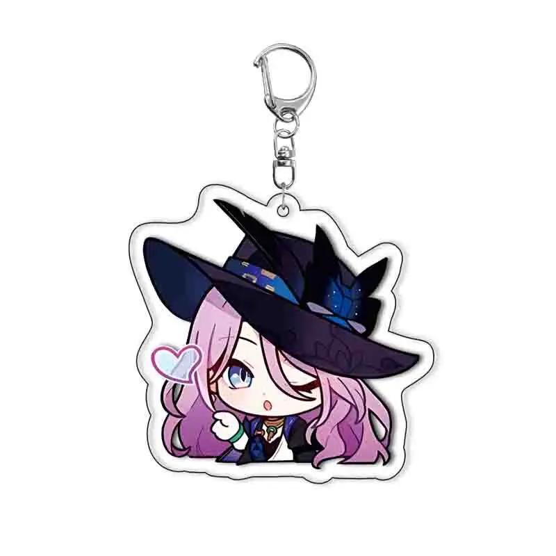 

Honkai Star Rail Yunli Anime KeyChain Key Chain Ring Acrylic Car Keyring Girls Boys Firefly Kafka Jiaoqiu Cosplay Party Pendant