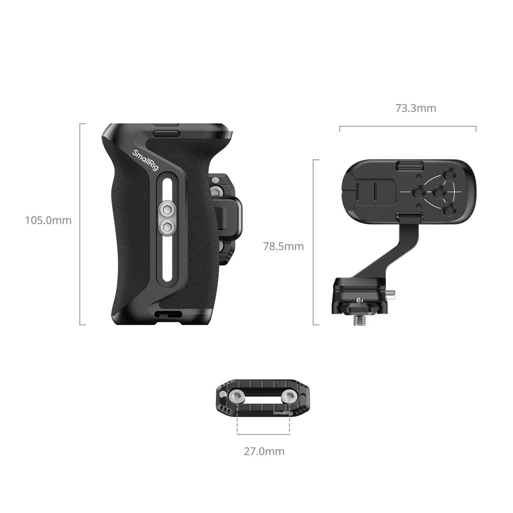 SmallRig HawkLock H21 Side Handle Camera Grip with NATO Rail 5633 Quick-Release