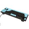 Wired Gaming Keyboard 87 Keys Ergonomic Color Backlit Design Desktop Notebook Computer AccessoriesBlue and Black