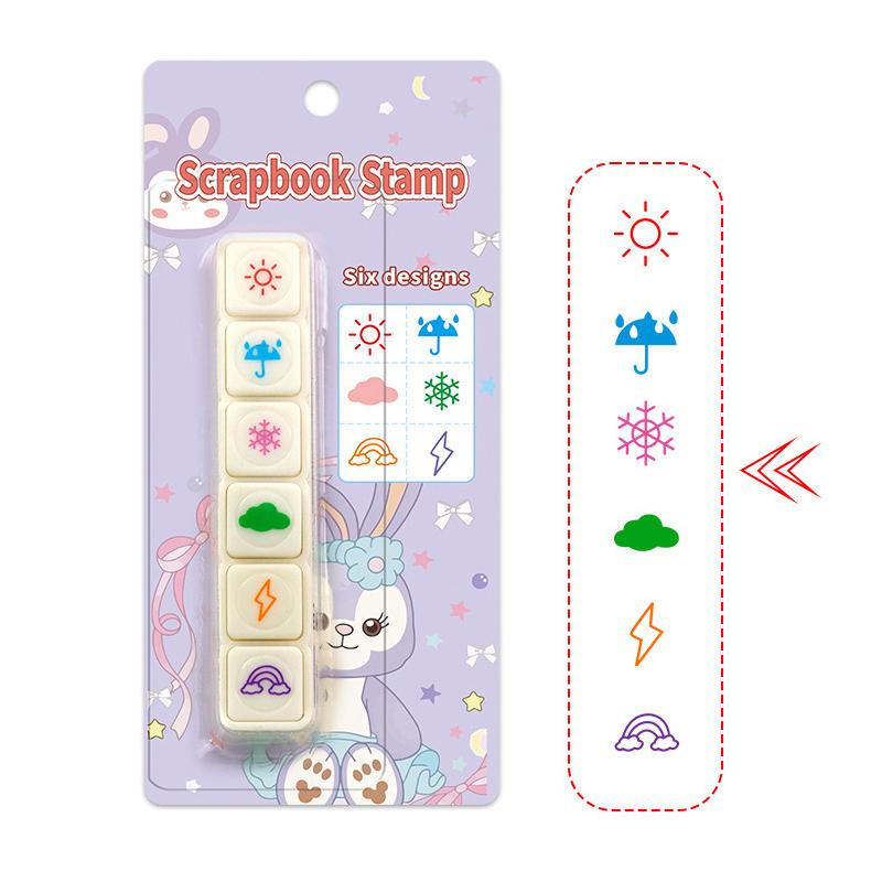 

Креативные самоклеящиеся чернильные штампы Kawaii Ink Pad Декоративные штампы Поощряйте детей Художественные поделки своими руками Канцелярские товары Офисные принадлежности