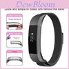 Elegante Pulseira de Malha de Metal Loop Milanês Para Fitbit Alta Pulseira Magnética de Aço Inoxidável
