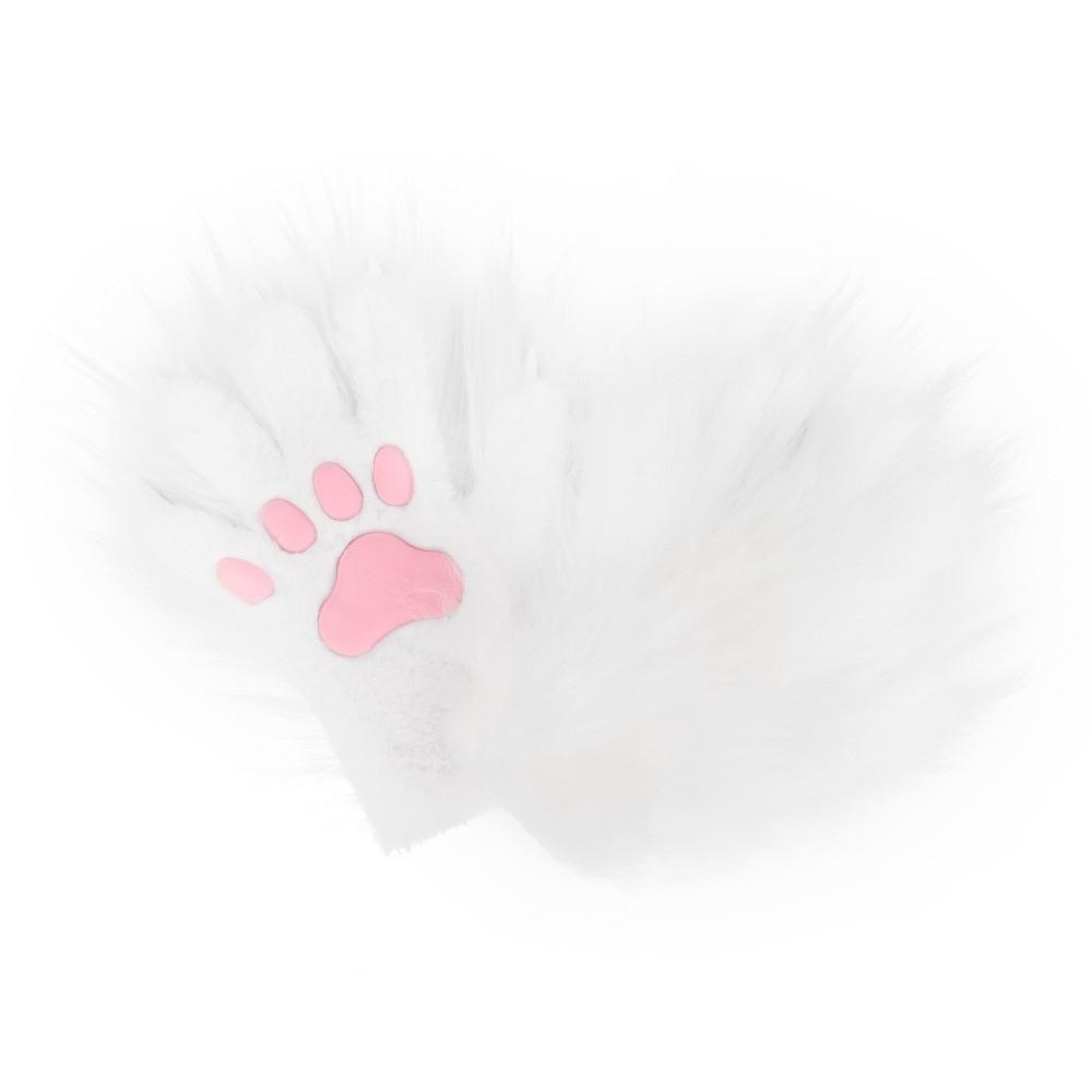 Cartoon Lange Haare Pfoten Handschuhe Silikon Weiches Polster Pelzig Fursuit Kigurumi Handschuhe Cosplay Kostüm