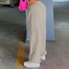 Baggy Cargo Pants For Women Over Size Long Pants Cargo Pants High Waist Pleated Pants Rope Belt Adjustable Cargo Pants Women