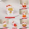 Feng Shui Fortune Cat Resin Figurine With Lucky Symbols For Office Decor And Giftgiving
