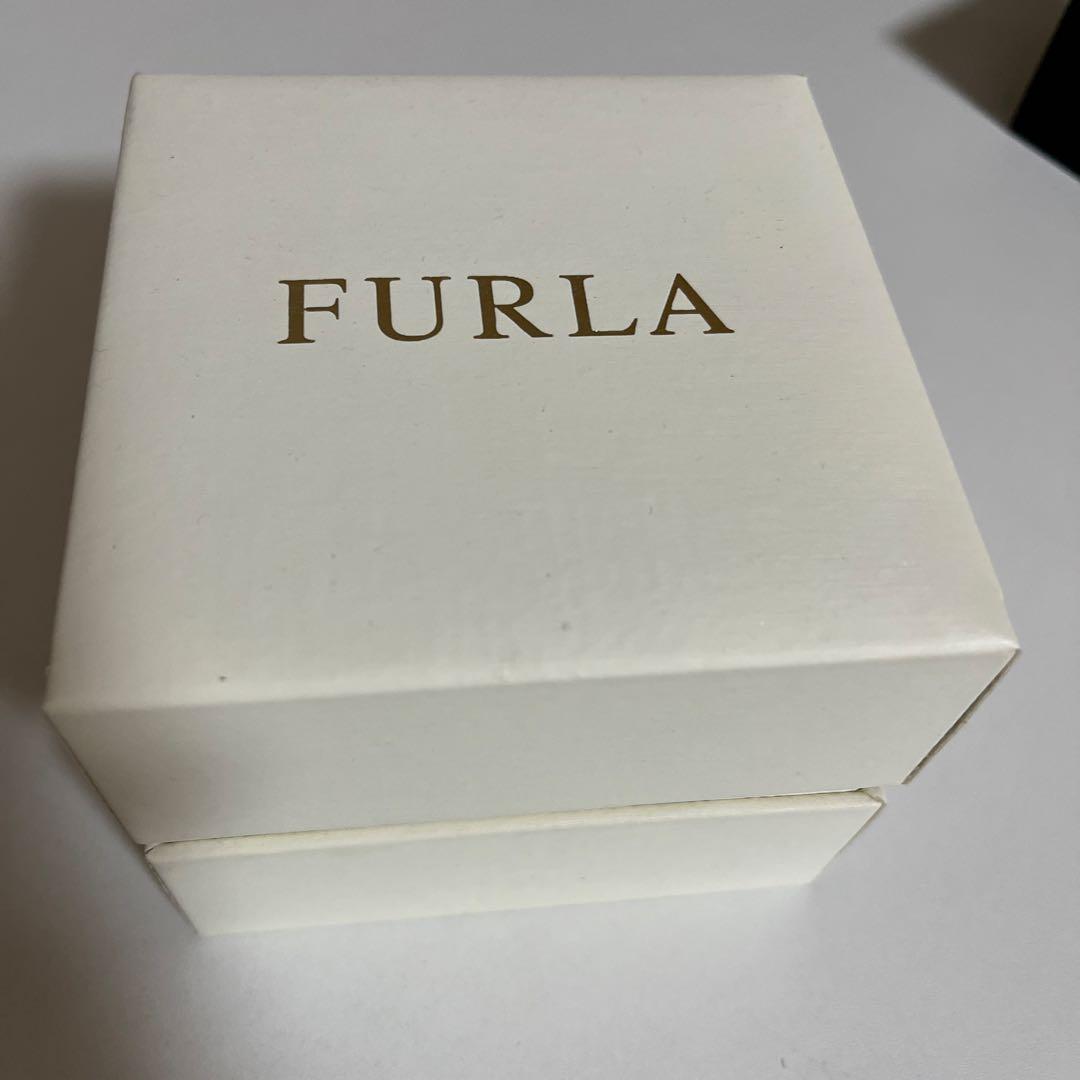 Used FURLA black gold analog watch