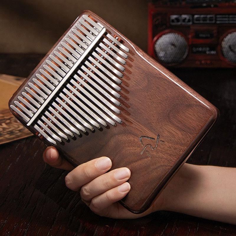 Kalimbas Sound Therapy Black Walnut Piccolo Instrument Support Children Kalimba Healing Meditation Professional Musical Keyboard Thumb Piano Accessory