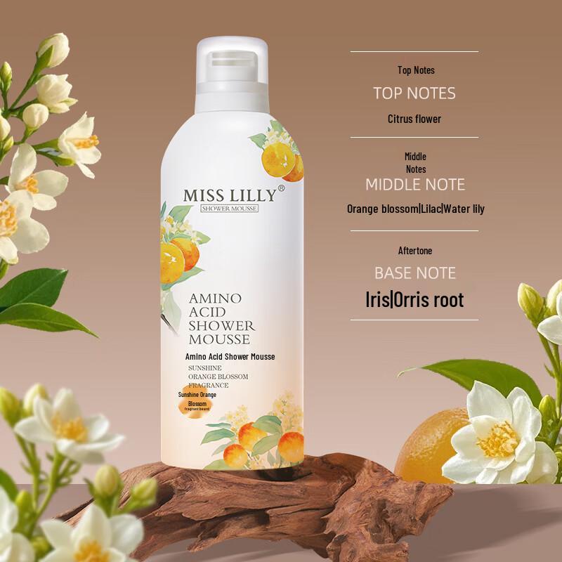 Miss Lilly Sunshine Orange Blossom Amino Acid Shower Mousse