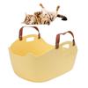 Portable Cat Litter Box Super Large Capacity   Proof Handheld Cat Litter Box Basket for Travel