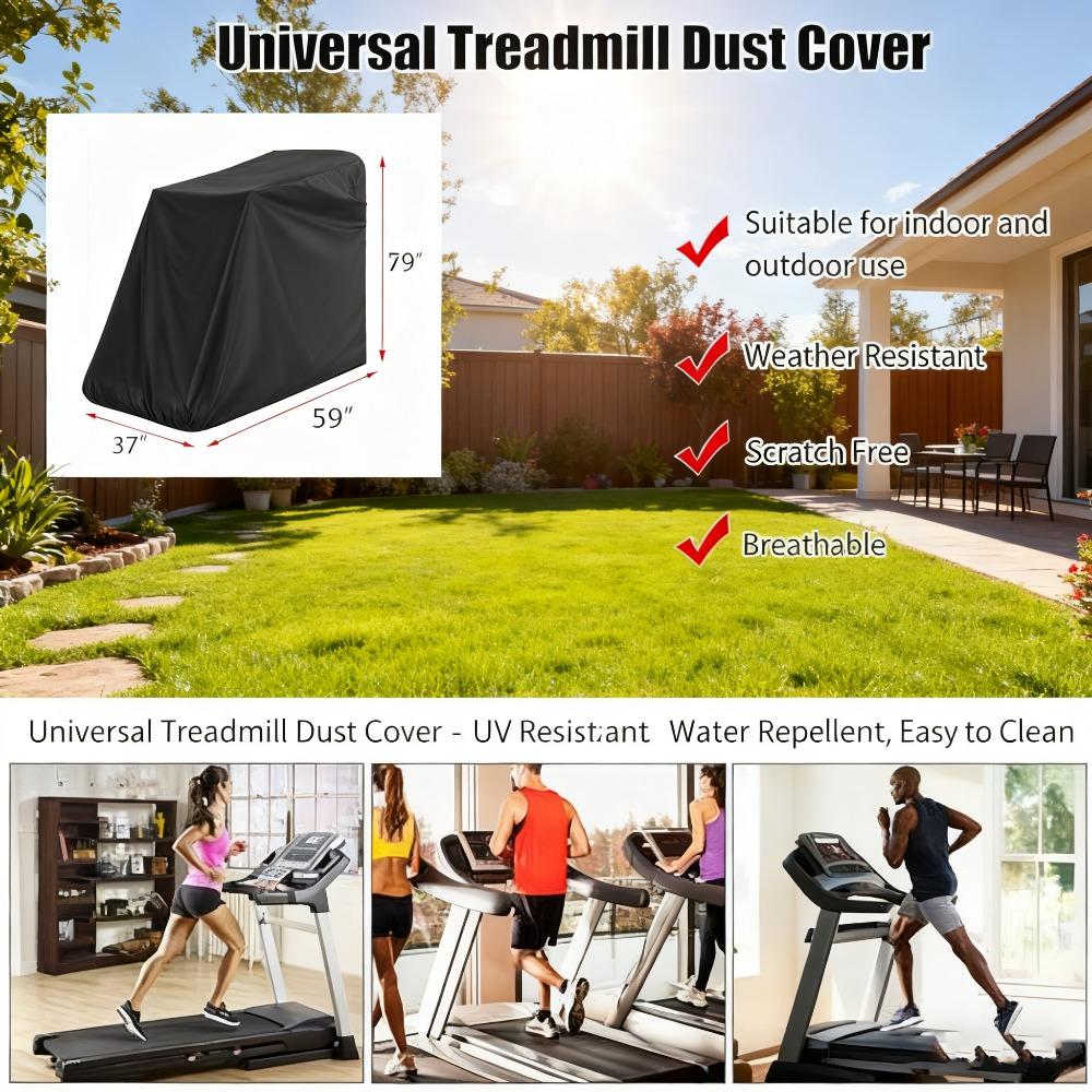 Exercise Equipment Cover, Waterproof Treadmill Dust Cover, Universal Fit for Most Treadmills