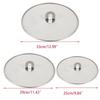  Stainless Steel Splash Guards Splatter Screen Guard Flat Weave Oil Sieve Frying Pan Oil Proofing Lid with Folding Handle