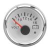 Boat Voltmeter, 52MM DC9-32V Pointer Voltmeter with Colorful Backlight, Vessel Voltmeter for RV, Yacht,