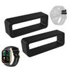 2 Stück Silikon-Uhrenarmband Halter Schlaufe 18mm 20mm 22mm 24mm Armband Ring Zubehör Uhrenarmband Neu