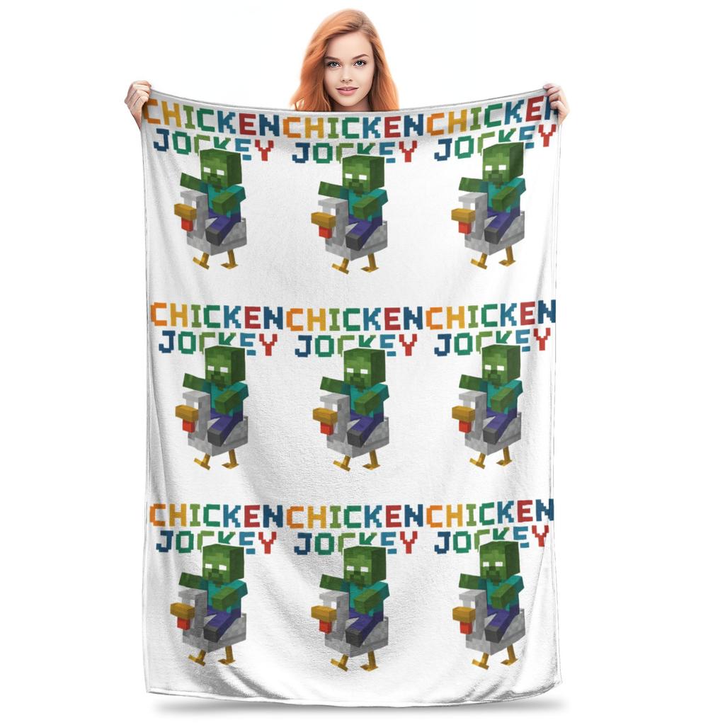 Chicken Jockey Blankets  Fuzzy Awesome Soft Throw Blankets for Home All Season