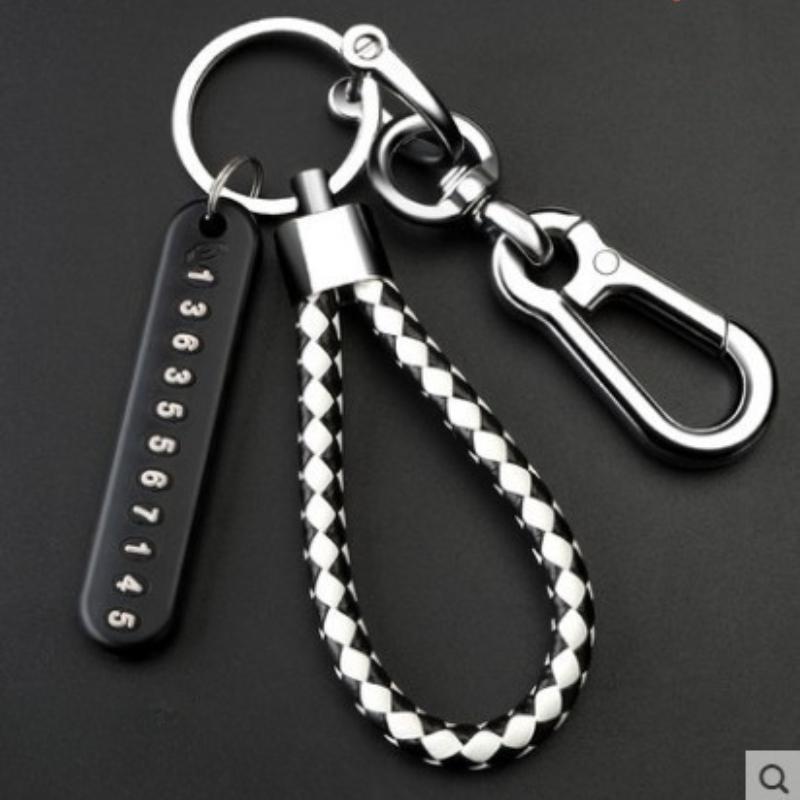 

Красивое Новое поступление, анти-потерянный кулон, высокое качество, автомобильный брелок, подарки, номерной знак, аксессуар, брелок для ключей, сделай сам, цифровой уникальный B прохладный черный