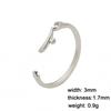 Stainless Steel Heart Arabic Ring Gold Adjustable Finger Rings Love Muslim Islamic Jewelry Wedding Gift for Women