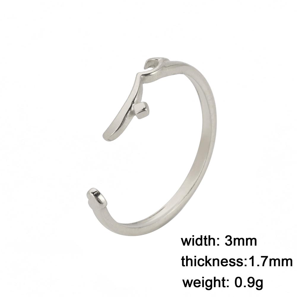 Stainless Steel Heart Arabic Ring Gold Adjustable Finger Rings Love Muslim Islamic Jewelry Wedding Gift for Women