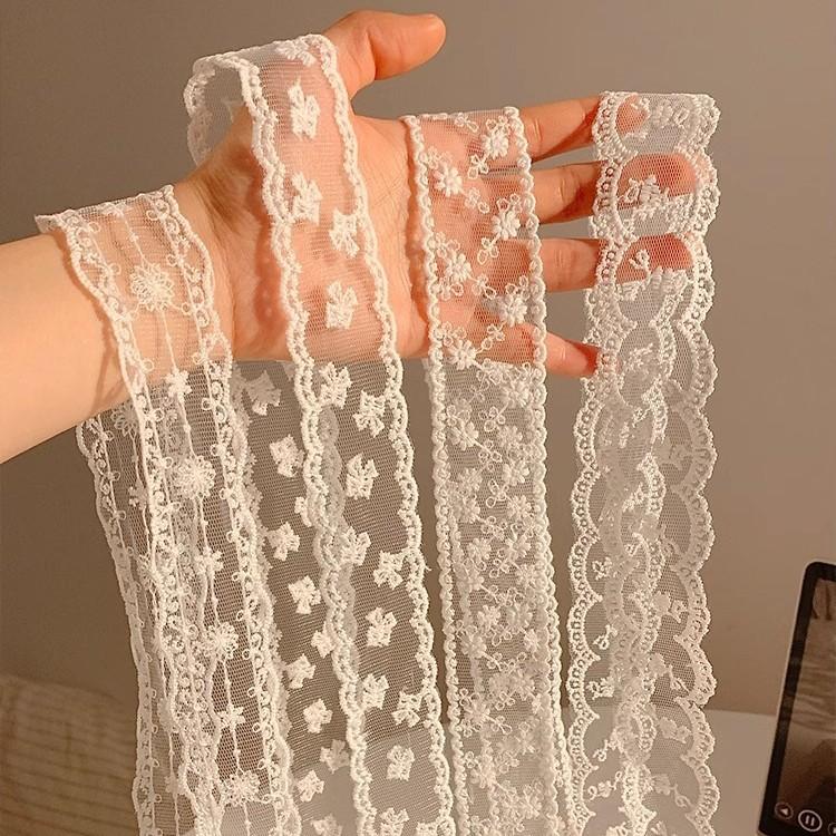 Narrow and Long Silk Scarf Women's Neck Scarf New Summer Decoration Lace Ribbon Belt