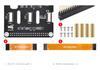 Raspberry Pi 5 Dual PCIe Expansion Board: Stackable 1-to-2 PCIe Interfaces with Multiple HAT Module Support