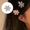 Snowflake Shape Hair Clip With Festival Charm Winter Christmas New Year Gift For Women Girl Holiday Theme Party 10PCS