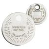 1pc 0.6-2.4mm Range Coin-Type Spark Plug Gage Gap Tool Feeler Spark Plug Gap Measurement Tool