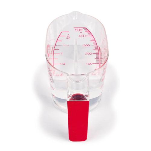 Pearl Metal Softia Top-Mounted Measuring Cup 500, Red