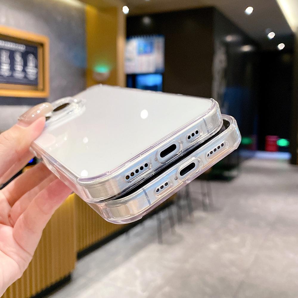 Anti-Yellow Transparent Slim Cover for iPhone 16 Pro Max 15 Plus 14 13 Mini 12 11 X XS XR SE 2022 2020 8 iPhone16 16Plus Clear Phone Case Accessories