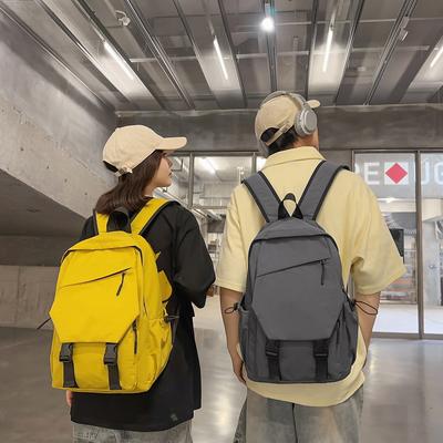 Schoolbag Schoolbag Korean Version Large Capacity Versatile Multi-pocket Backpack College Student Fashion Trend Ins Couple Backpack