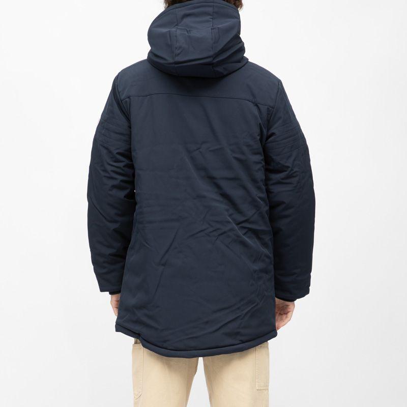 Men's Short Parka with Hood and Embossed Logo COMPAGNIE DE CALIFORNIE