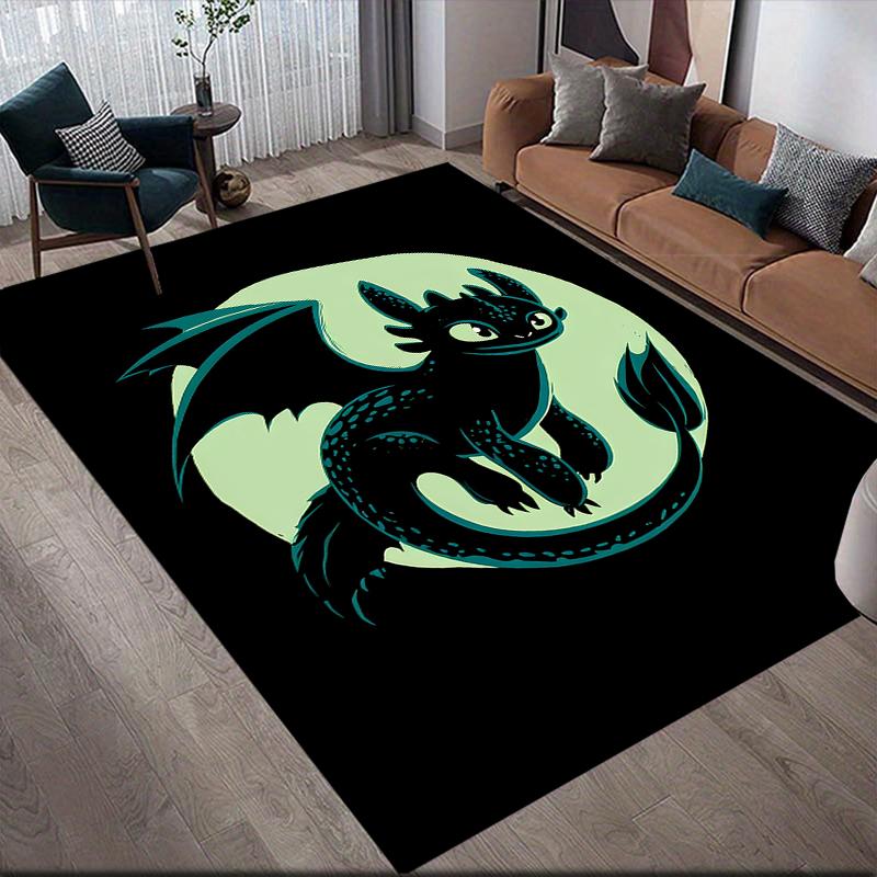 

How to Train Your Dragon Toothless Area Rug, HTTYD Fan Cozy Carpet, Perfect Gift.chl 60x90cm