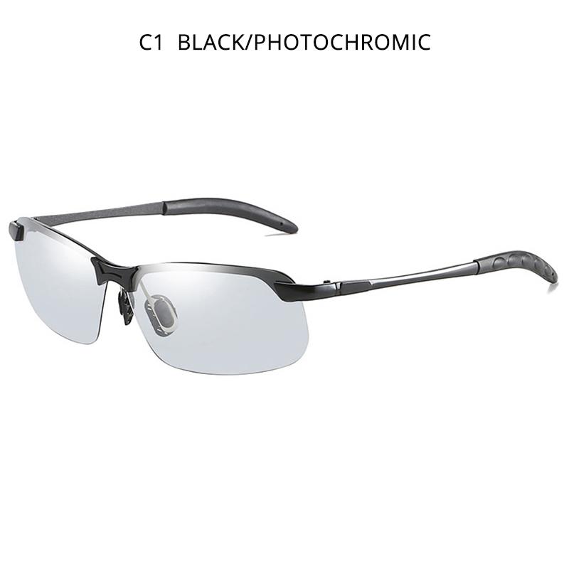 

Vintage Photochromic Sunglasses Men Fashion Rectangle Polarized Sun Glasses Male Driving Chameleon Eyewear Night Vision
