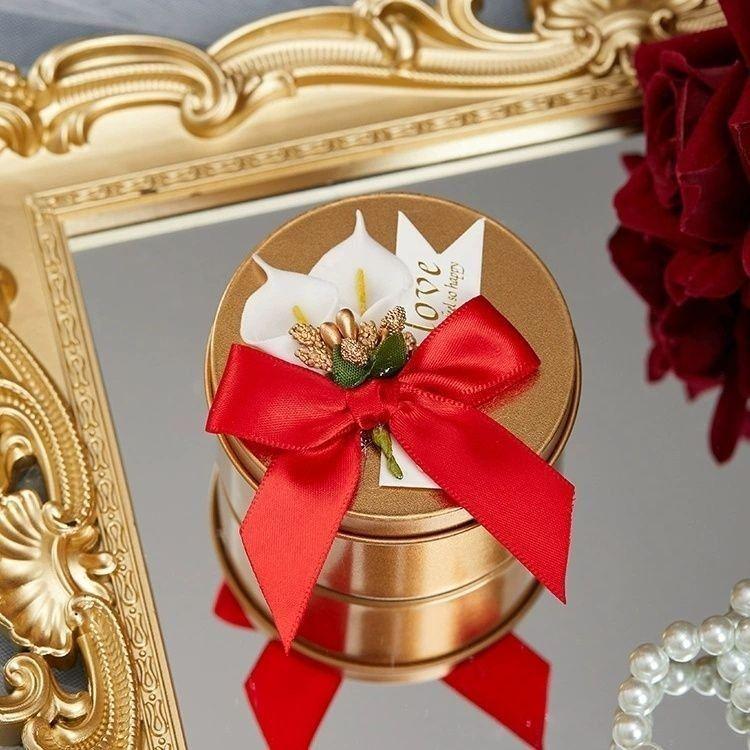 Set of 10 Creative Wedding Candy Tin Boxes - 2025 New Style, Iron, Free Shipping