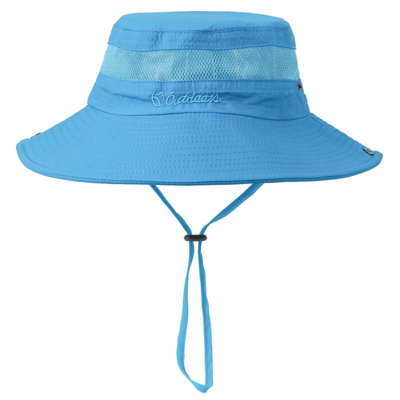 New solid color big edge bucket hat outdoor sunscreen breathable basin hat sun hat summer men's and women's sand hat