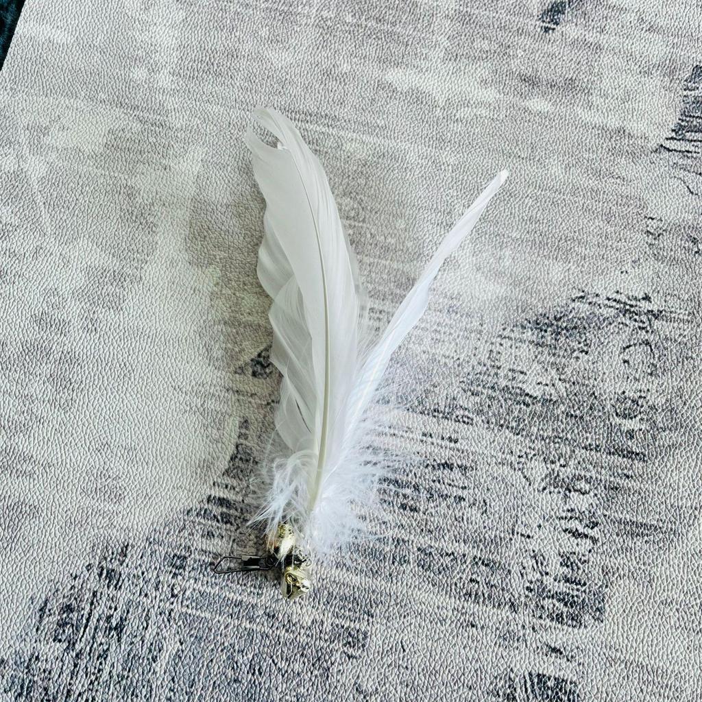 Cat Teaser Stick with Bells & Feather Replacement Heads