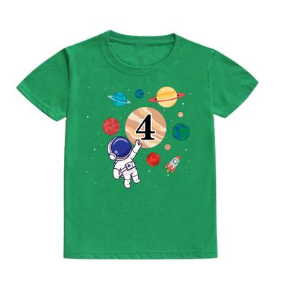 Ragazzi Ragazze 1-11 anni Vestiti Compleanno Vestito Regalo Personalizzato Compleanno per bambini T-shirt Camicia per bambini Astronauta Stampa Top per bambini