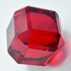 Cube AAA++ Cut Huge Size Lab-Created Red Ruby 47.05 Ct Loose Gemstone CERTIFIED S-810