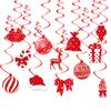 Ceiling Pendant Decorations Christmas Ceiling Decorations Indoor Hanging Decorations Red And White Color Scheme
