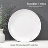 Jingyu 11-inch White Melamine Round Dinner Plate (20-Pack)