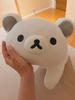 Lying White Rilakkuma Plush Doll Cartoon Bear Toys Kawaii Room Decor Toy Teddy Bear Korilakkuma Stuffed Doll Accompany Sleep Toy