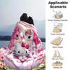 1 Stück Hello Kitty Einhorn Decke Leichte Flanell Überwurfdecke für Sofa Bett Reise Camping Wohnzimmer Büro Couch Stuhl