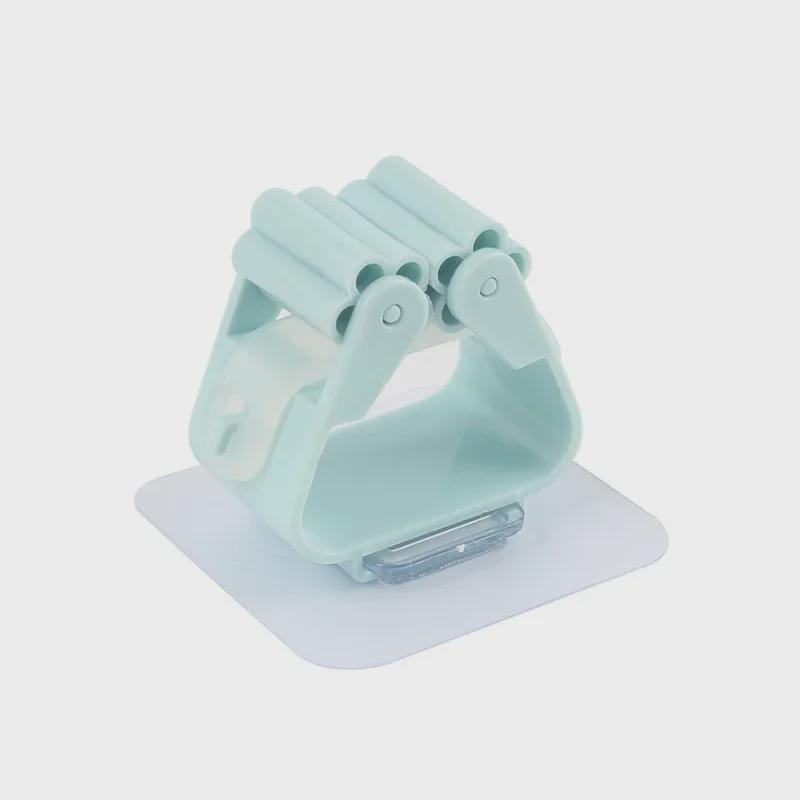 Punch-Free Strong Load-Bearing Wall Mount Mop & Broom Holder Clip