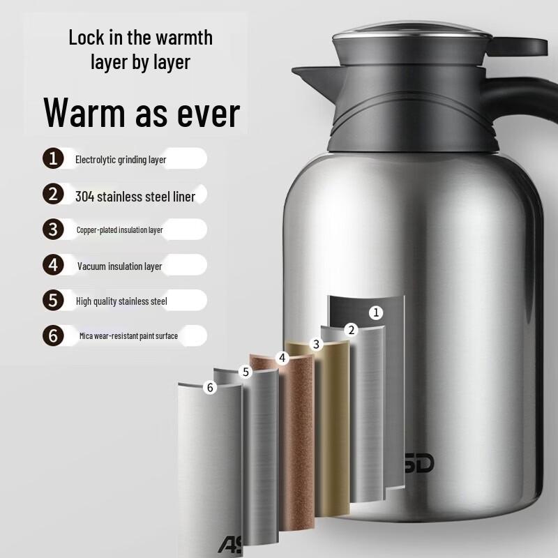 ASD Portable 304 Stainless Steel Vacuum Flask