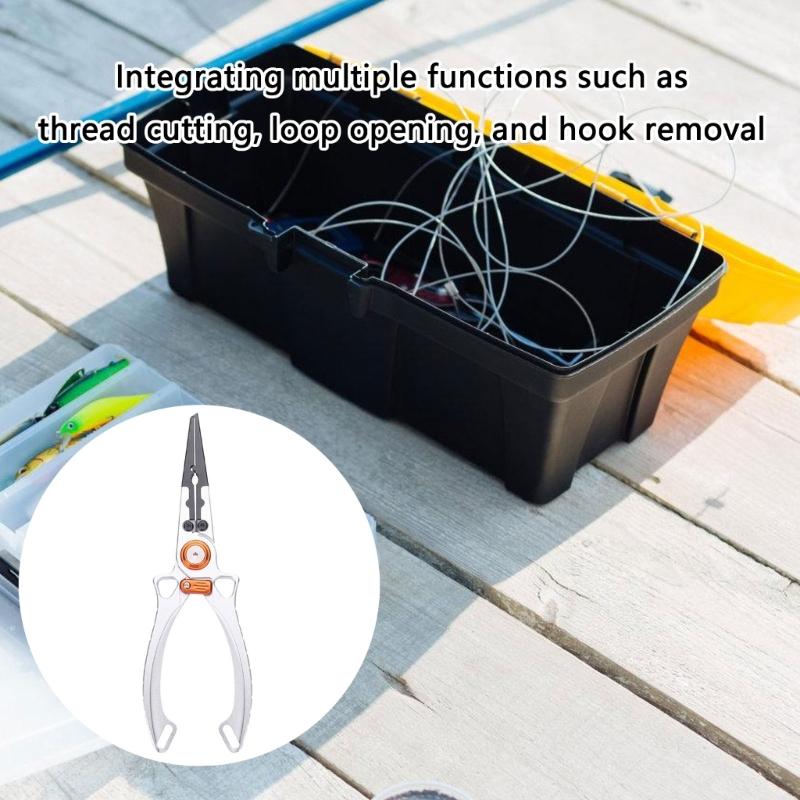 Aluminum Alloys Fishing Plier Fly Fishing Tackle Fishing Multitool Fish Hook Remover Braided Fishing Line Cutting Plier