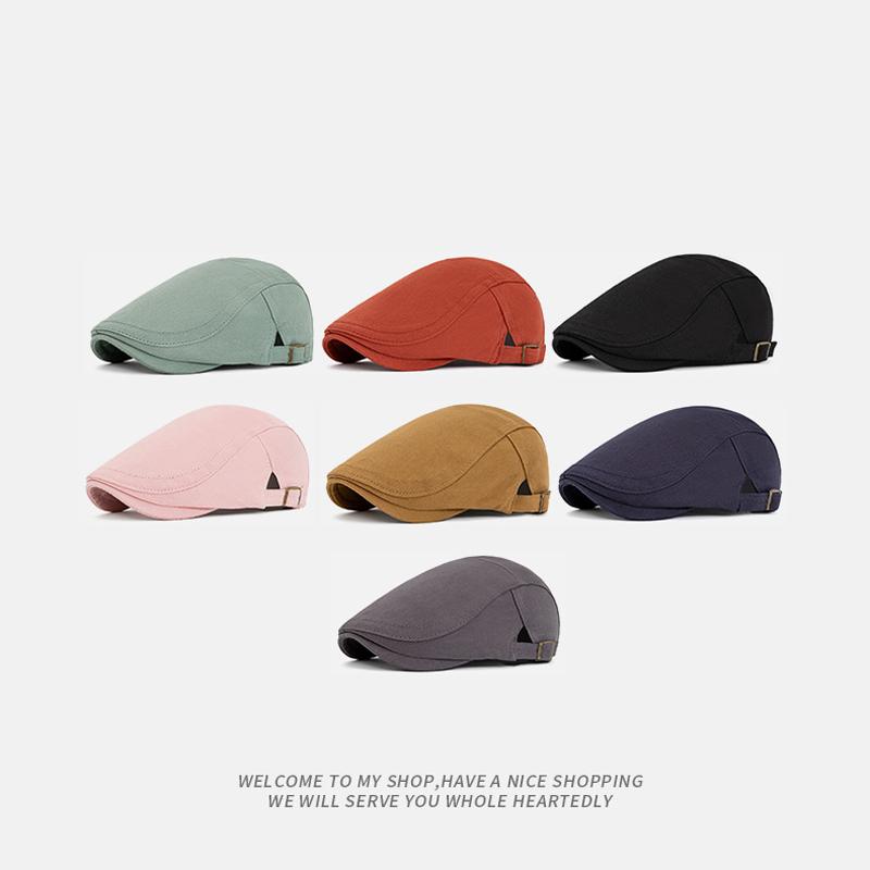 Men's British Forward Cap Retro Women Beret Paintsman Hat Newsboy Hat