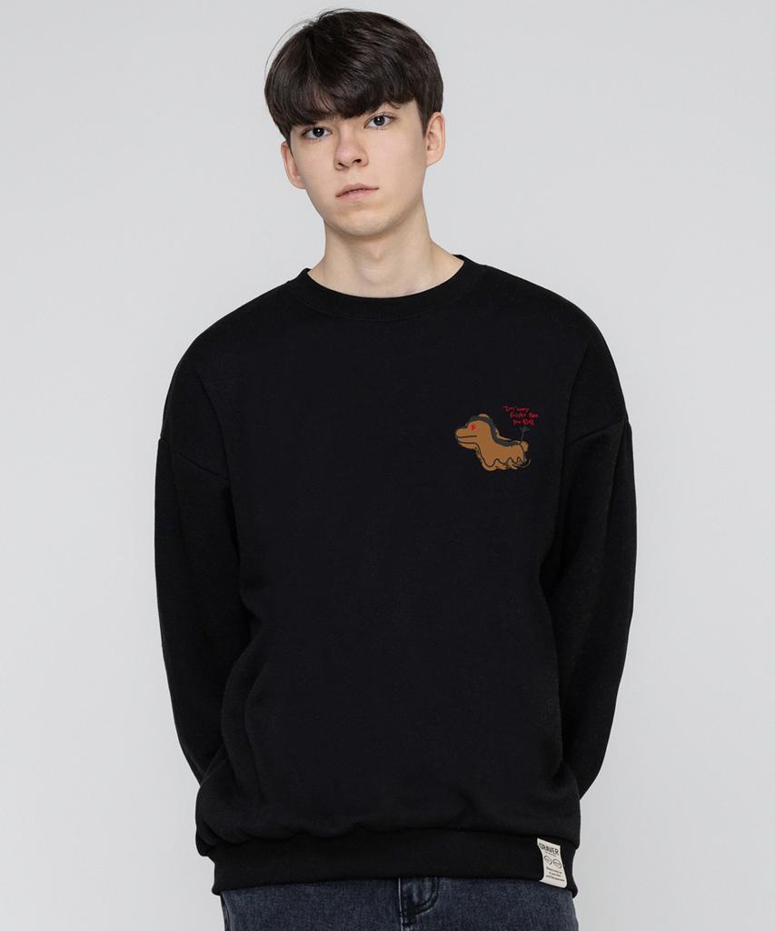 GRAVER [Unisex] Fast Horse Sweatshirt_Black